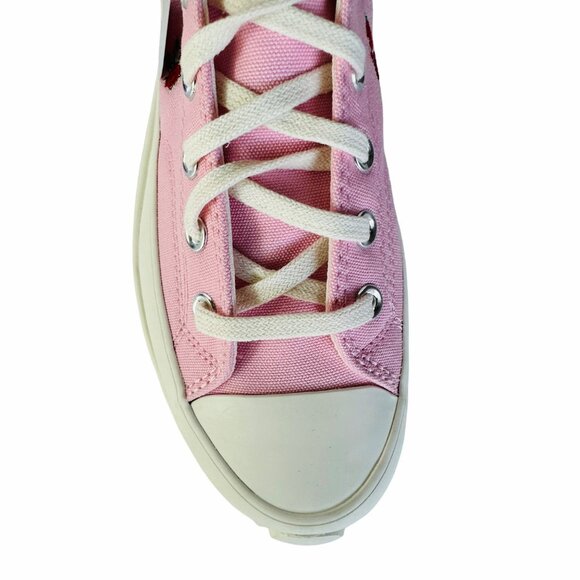 ✨Converse Run Star Hike Platform Hi Sz 9.5 Men Shoes Sneakers Pink Roses A05192C - Picture 10 of 11